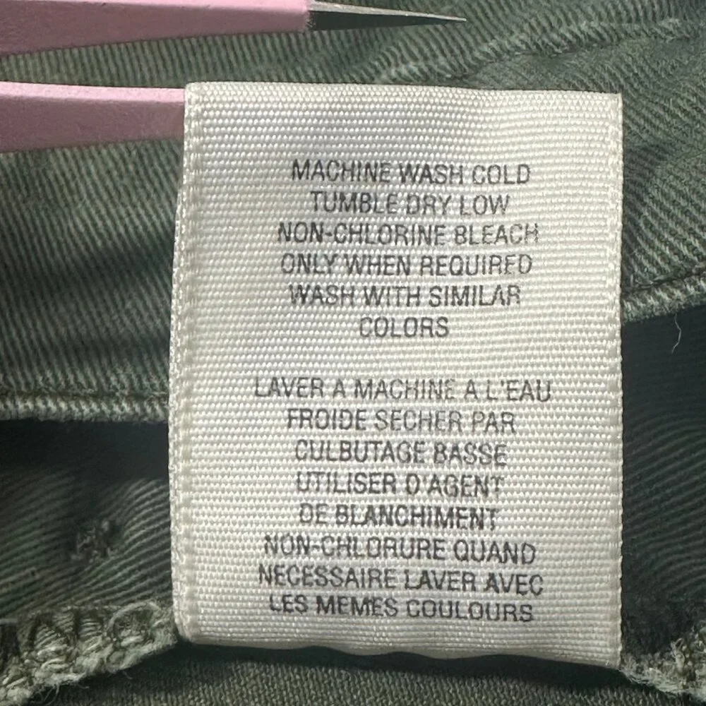 Vintage Polo Jeans Co. Ralph Lauren Green Cotton Womens SZ 8 Button Fly Shorts - Picture 6 of 10